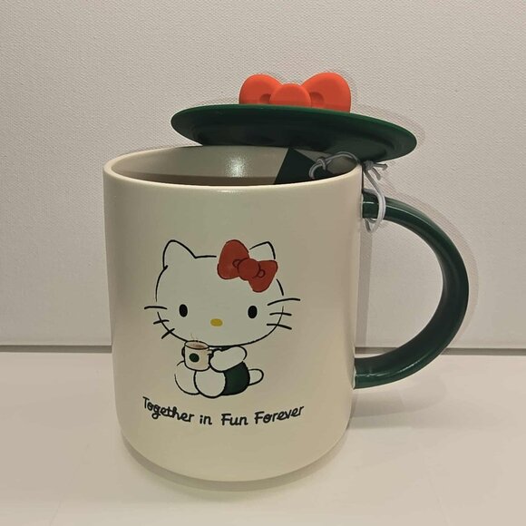 🎀❤️✨️NEW Authentic Starbucks X Hello Kitty Red Bow Top Mug 16 Oz 🎀❤️✨️ - Picture 2 of 4